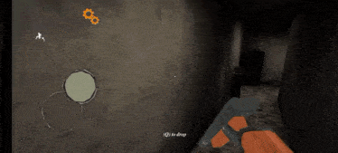 a screenshot of a video game that says to drop on the bottom right