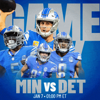 a poster for a football game between the lions and the detroit tigers