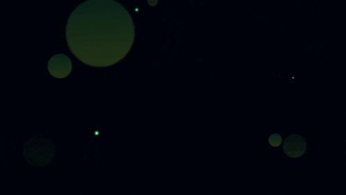 a picture of a little girl with green circles around her face