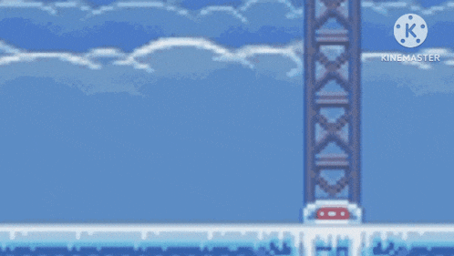 a pixel art of a cartoon character holding a whip .