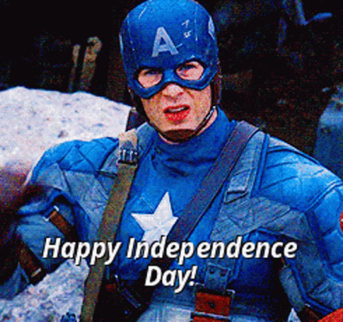Captain America Independence Day GIF - Captain America Independence Day 4th Of July GIFs
