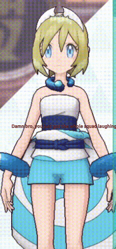a drawing of a girl with the words " damn bro " on the bottom right