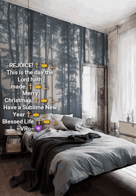 rejoice this is the day the lord hath made merry christmas have a sublime new year blessed life vr