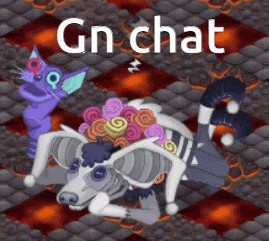a picture of a cat and a dog with the words gn chat written on the bottom