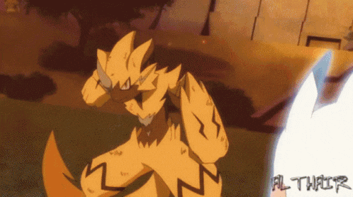 a cartoon drawing of a pokemon with the word al their on the bottom