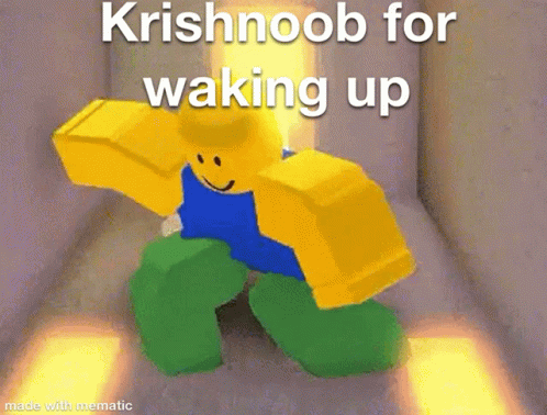 Krisnoob For Waking Up Roblox GIF - Krisnoob For Waking Up Roblox Dancing GIFs