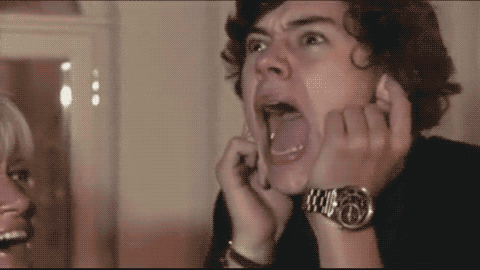 Ahhhhh GIF - Harry Styles Screaming Crying GIFs