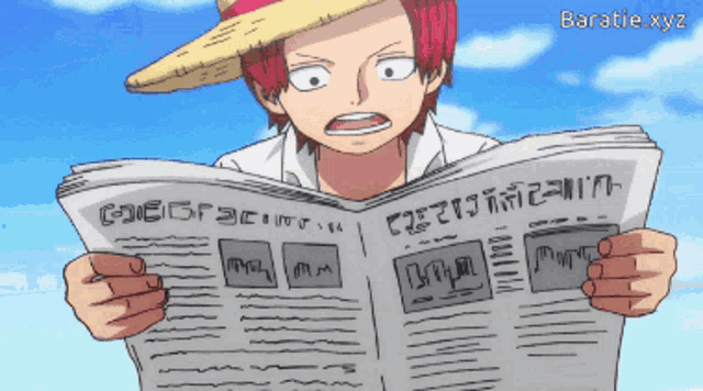 a cartoon of a man reading a newspaper with barabie.xyz written in the corner