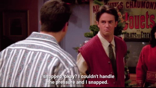 Chandler Pressure GIF - Chandler Pressure Snapped GIFs