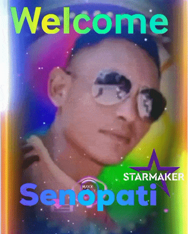 a man wearing sunglasses and a hat with the words welcome senopati