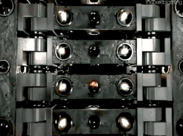 a close up of a machine with the words " the next big thing " on the bottom