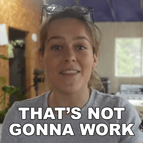 Thats Not Gonna Work Crystal Drinkwalter GIF - Thats Not Gonna Work Crystal Drinkwalter Vanwives GIFs
