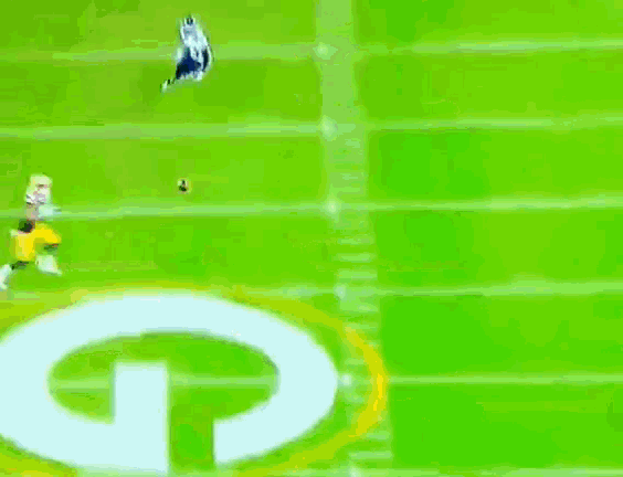 a football player with the number 10 on his jersey is running on the field