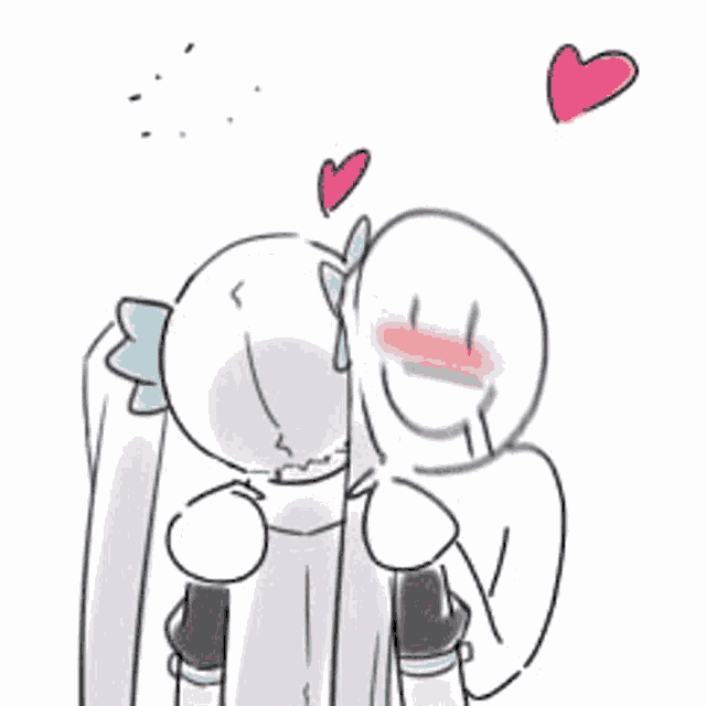 a drawing of a person with a heart above their head