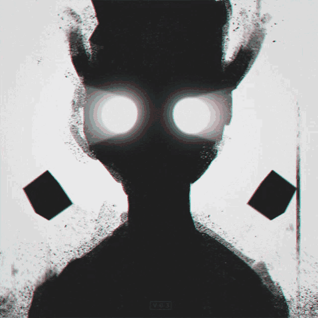 a black and white drawing of a monster with the letters vdb on the bottom right
