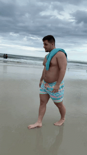 Fat Man Walking GIF - Fat Man Walking Beach GIFs