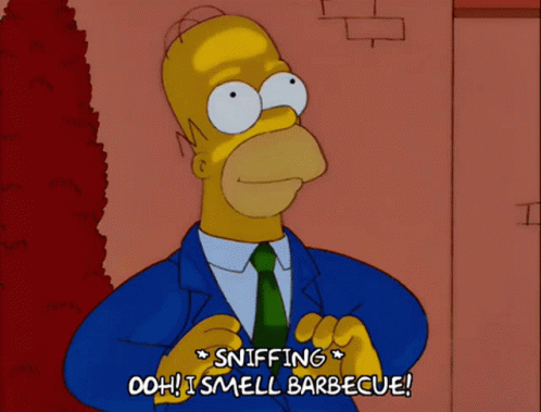 The Simpsons Homer Simpson GIF - The Simpsons Homer Simpson Ooh I Smell Barbecue GIFs
