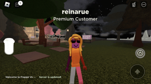 reinarue is a premium customer of the game frappe v4