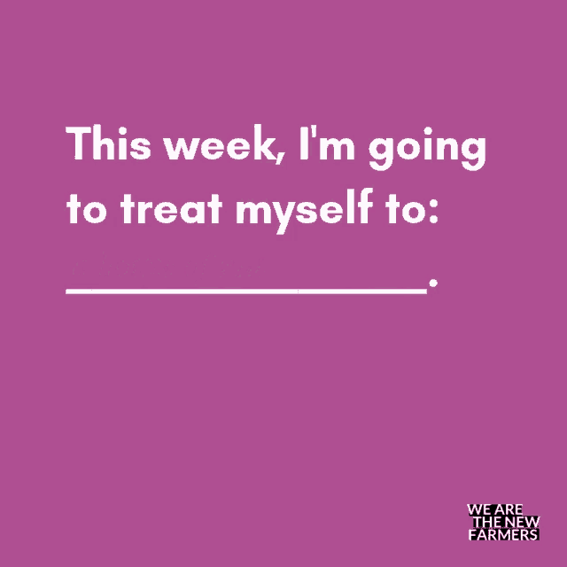 a purple background with the words this week i 'm going to treat myself to a nutrient dense meal