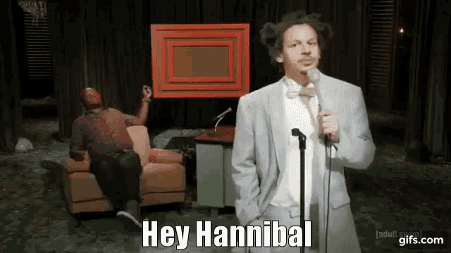 Eric Andre Hannibal GIF - Eric Andre Hannibal Tough Guy GIFs