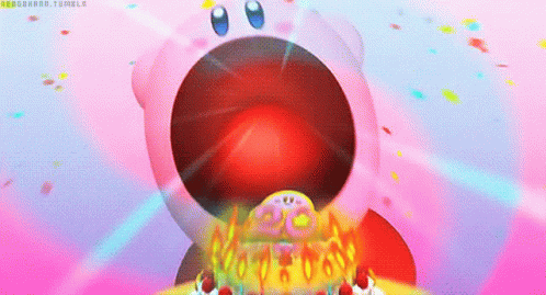 Happy Birthday Kirby GIF - Happy Birthday Kirby Birthday Cake GIFs