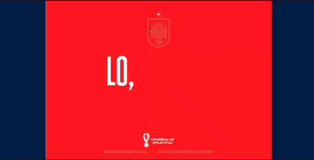 a red and blue poster that says lo lo loo