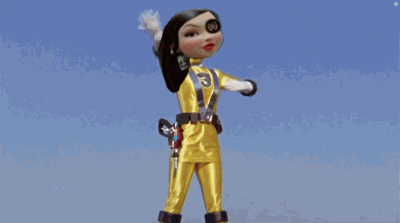 a cartoon character wearing a yellow superhero costume with the number 3 on it