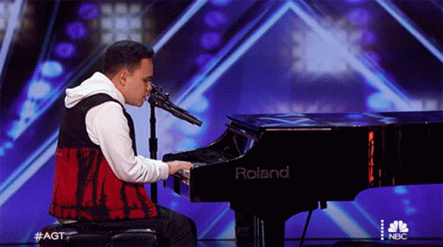 Playing The Piano Americas Got Talent GIF - Playing The Piano Americas Got Talent Singing GIFs