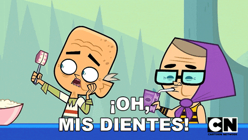 an advertisement for cartoon network shows two characters