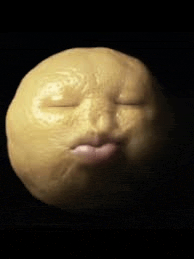 a yellow ball with a face on it