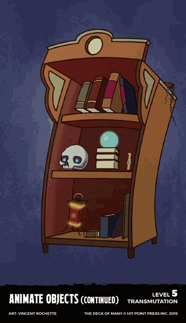 animate objects level 5 transmutation is shown on a poster