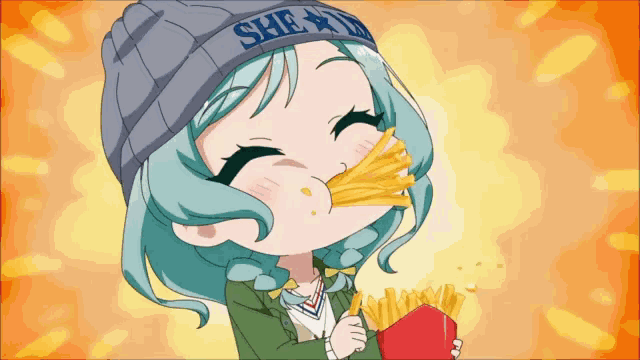 a girl wearing a hat with the word she on it