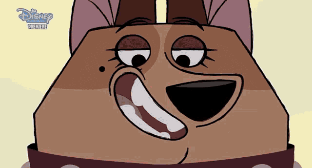 a cartoon of a dog with a disney logo in the corner