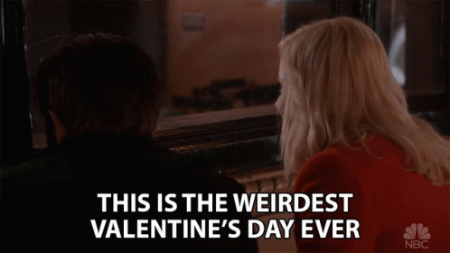 This Is The Weirdest Valentines Day Ever So Weird GIF - This Is The Weirdest Valentines Day Ever So Weird Awkward GIFs