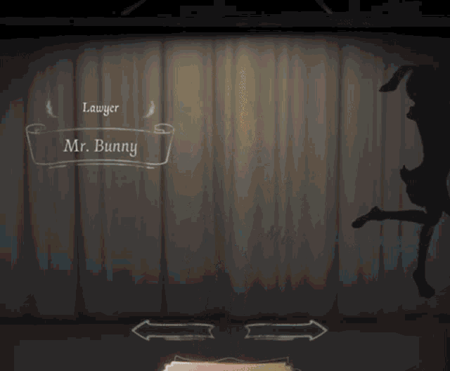 a video game character named mr. bunny is dancing