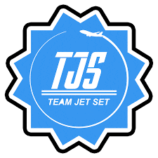 a logo for a company called tjs team jet set