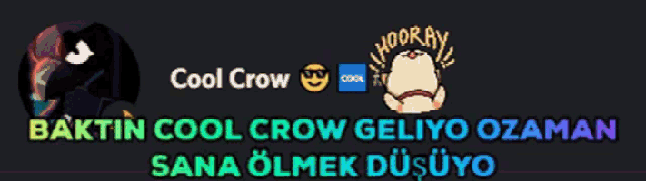a cool crow logo with a picture of a chicken