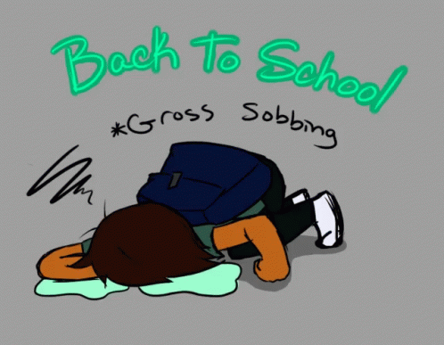 Back To School Gross Sobbing GIF - Back To School Gross Sobbing 1st Day Of School GIFs