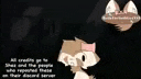a cartoon of a person with a cat 's ears and a crown on their head .