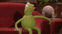 Kermit Ha GIF - Kermit Ha Ellen GIFs
