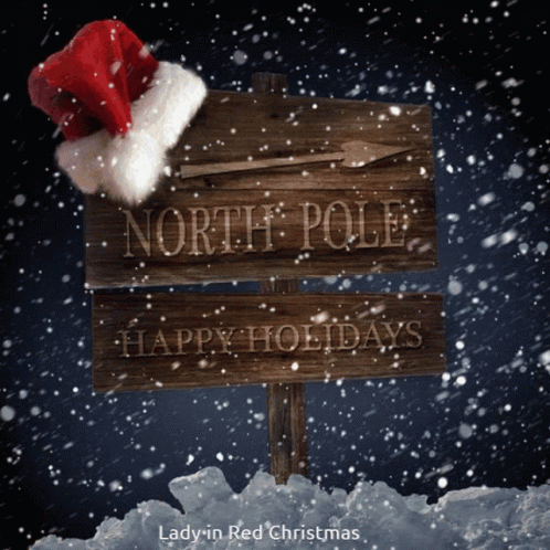 North Pole Merry Christmas GIF - North Pole Merry Christmas Snow GIFs