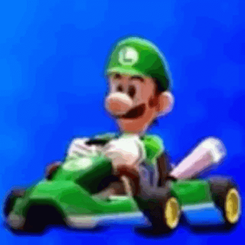 Luigi Mario Kart GIF - Luigi Mario Kart Mario Kart Arcade Gp GIFs