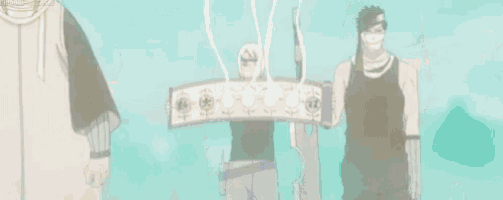 a group of people are standing next to each other holding swords and shields .