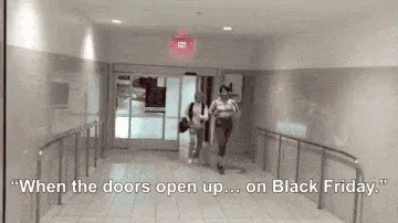Black Friday In A Hurry GIF - Black Friday In A Hurry GIFs