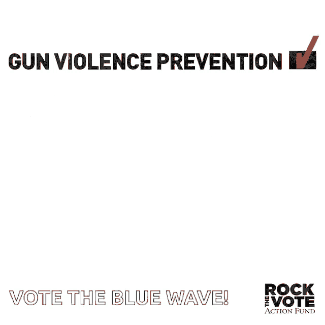 a poster that says vote the blue wave on the bottom