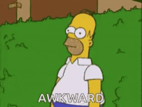 Awkward Homer GIF - Awkward Homer Bush GIFs