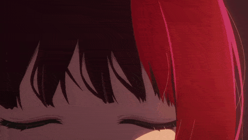 a close up of a girl 's eyes and ear