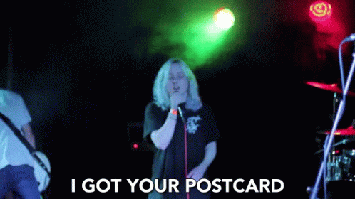 I Got Your Postcard Postcard GIF - I Got Your Postcard Postcard Snail Mail GIFs