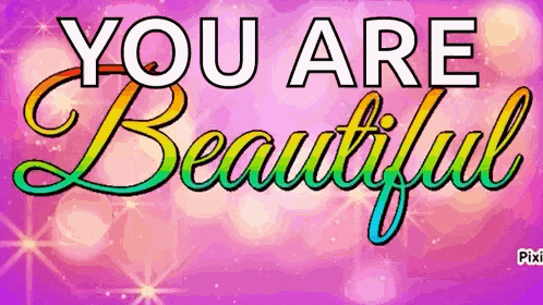 a purple background with the words you are beautiful