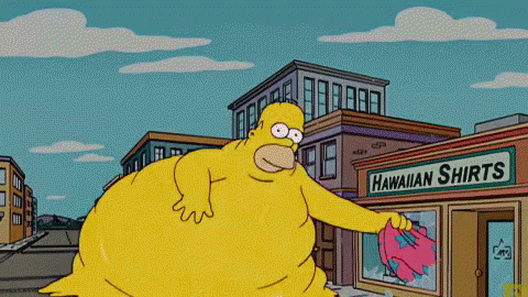 Chiattone Grasso Ciccione Taglie Forti Homer Simpson GIF - Fat Fatty Fat Man GIFs